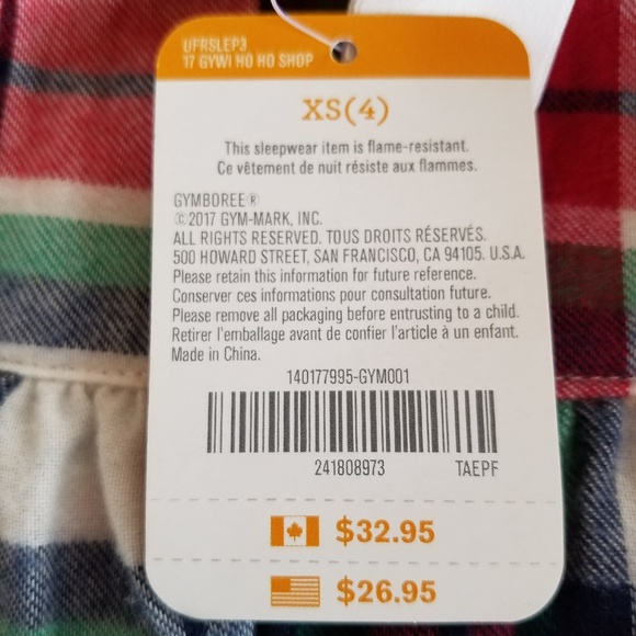 ** SOLD ** Gymboree Girls Sleepwear, XS (4) - Picture 4 of 8